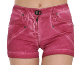 PLEIN SUD Pink Mid Waist Cotton Mini Denim Shorts -   -  PLEIN SUD.